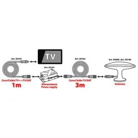 Globo 240 - antenna TV omnidirezionale - Ø 240 mm