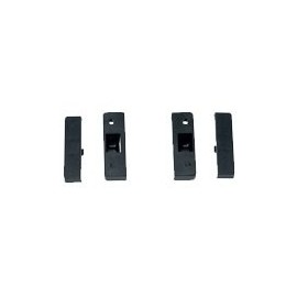 Staffe di fissaggio autoradio ISO Nero Audi A3 ► 2001