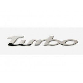 Emblema Turbo Cromato