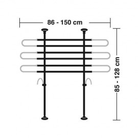 GRG-2 Griglia divisoria telescopica a 3 elementi