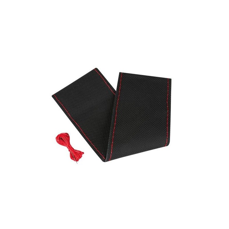 Premium Perforated Lampa Coprivolante in pelle L Ø 37/39 cm Nero/Rosso Premium Perforated Lampa Coprivolante in pelle L Ø 37/39 cm Nero/Rosso