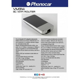 Phonocar VM314 3G WI-FI ROUTER Power bank DLNA Media sharing