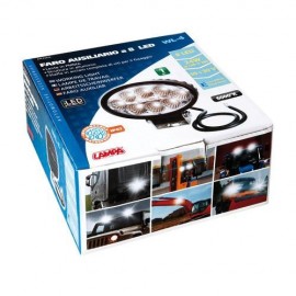 Lampa WL-4 Faro ausiliario a 8 Led 10/30V Bianco Lampa WL-4 Faro ausiliario a 8 Led 10/30V Bianco