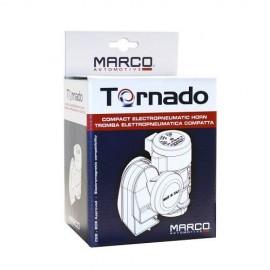 Marco TORNADO Tromba compatta cromata bitonale con compressore 12V