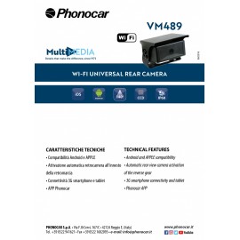 Retrocamera Personalizzata CCD WI-FI Phonocar VM489