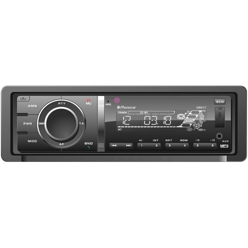 Autoradio Phonocar VM017 CD USB SD MP3 Bluetooth Player Receiver
