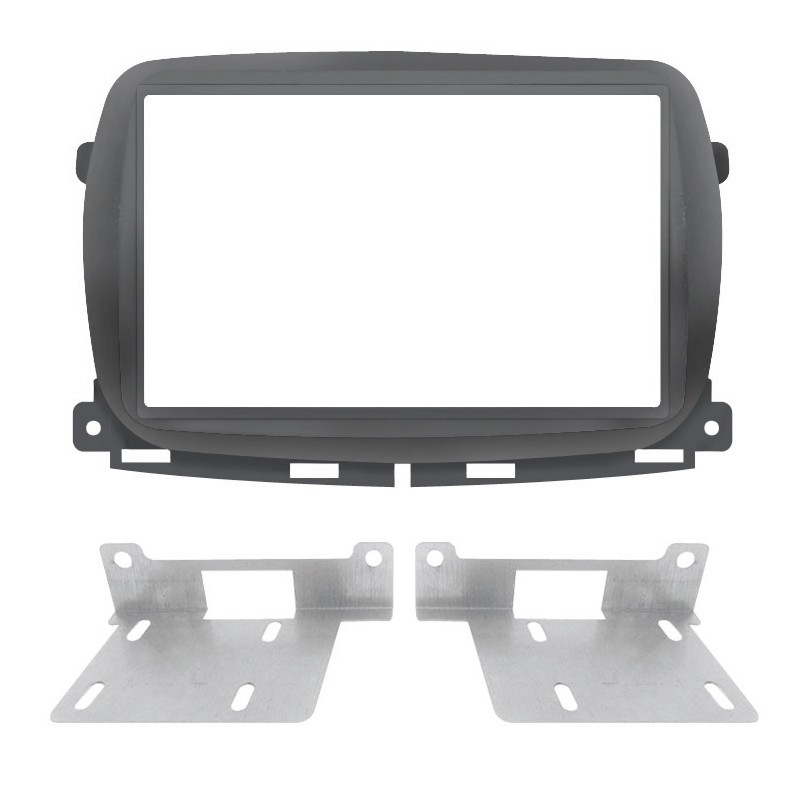 SUPPORTO AUT.FIAT 500 NERA 16 2DIN 6758 SUPPORTO AUT.FIAT 500 NERA 16 2DIN 6758
