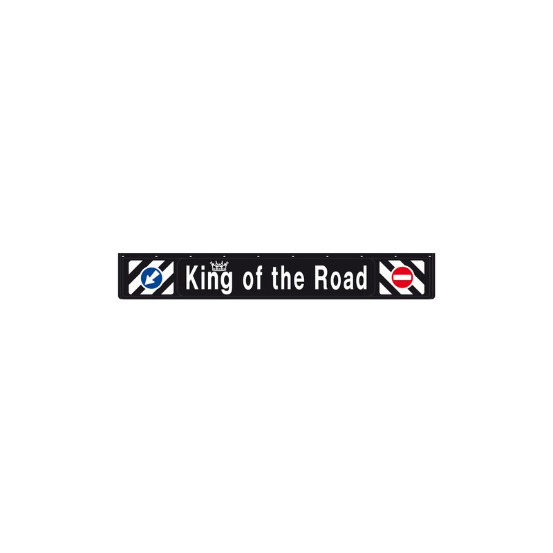 Paraspruzzo lungo in pvc, segnaletica in rilievo - 240x35 cm - Nero - King of the road Paraspruzzo lungo in pvc, segnaletica in rilievo - 240x35 cm - Nero - King of the road