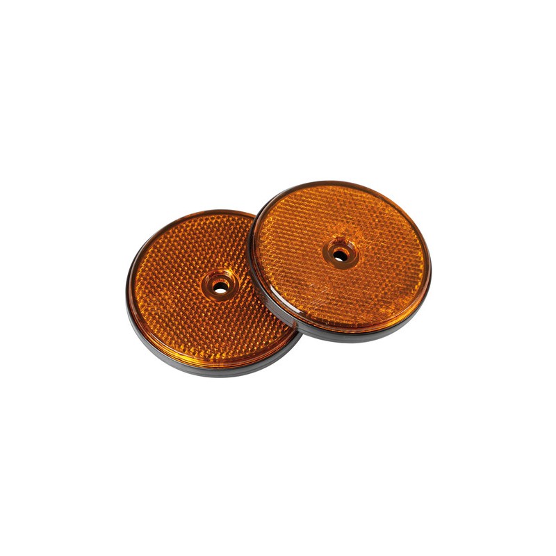 Catarifrangenti rotondi - Ø 65 mm - Arancio