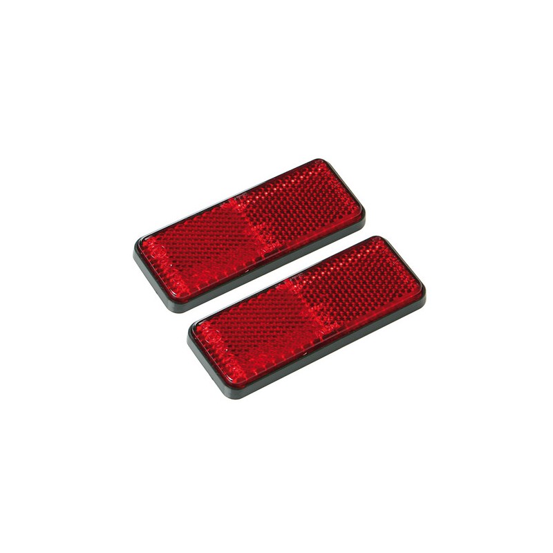 Euro-Norm, catarifrangenti rettangolari - 90x35 mm - Rosso Euro-Norm, catarifrangenti rettangolari - 90x35 mm - Rosso