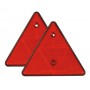 Euro-Norm catarifrangenti triangolari - 150x130 mm - Rosso