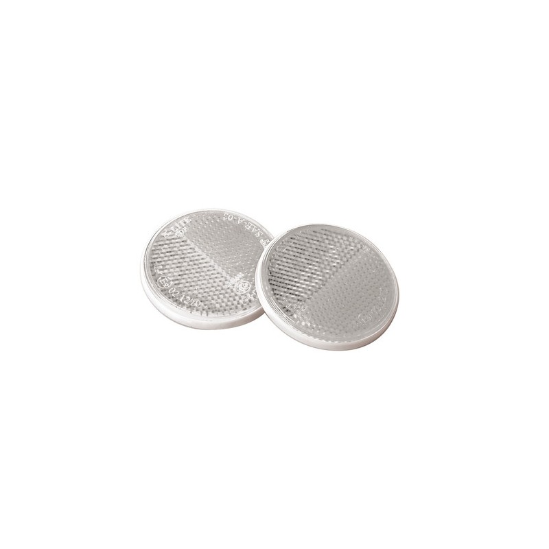 Euro-Norm, catarifrangenti rotondi - Ø 65 mm - Bianco