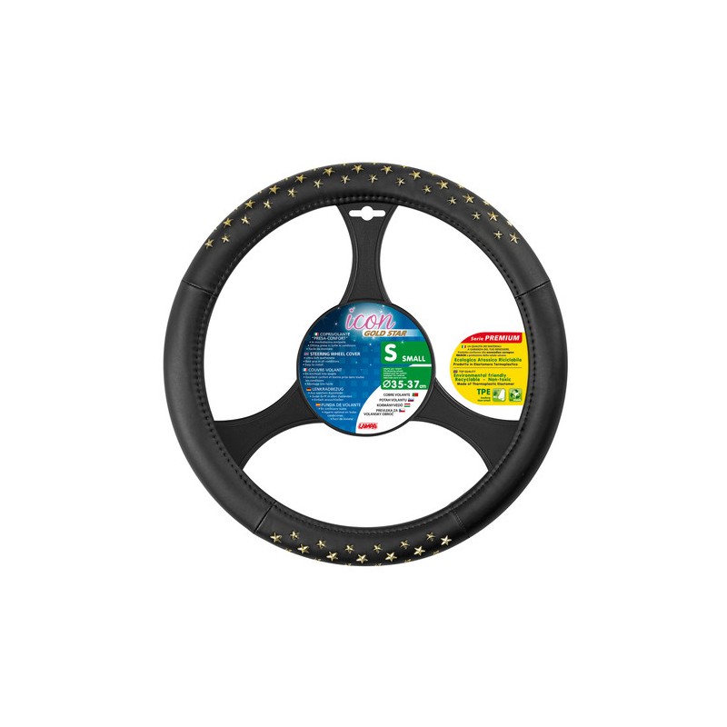 Icon, coprivolante in TPE - S - Ø 35/37 cm - Oro