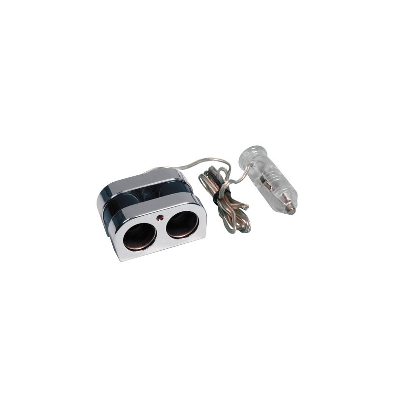 Presa corrente doppia con prolunga 12/24V