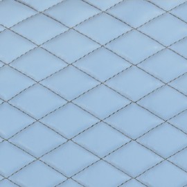 Cover-Tech Leatherette, coppia coprisedili anteriori in similpelle - Azzurro/Grigio