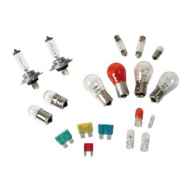 Kit lampade di ricambio 19 pz, alogena 2x H7 - 12V