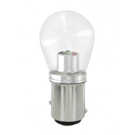 9-32V Mega-Led 16 - 1 Smd x 16 chips - (P21/5W) - BAY15d - 2 pz - Scatola - Bianco