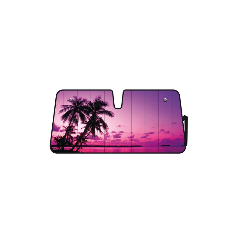 Scudo termico per parabrezza - 68x147 cm - Palm Beach Sunset