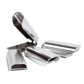 Set 4 covers per proiettori Led - Cromo