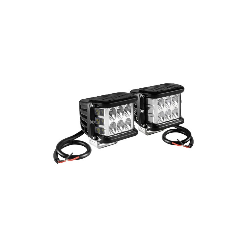 WL-21, coppia fari ausiliari a 9 Led - 9/32V - Bianco WL-21, coppia fari ausiliari a 9 Led - 9/32V - Bianco
