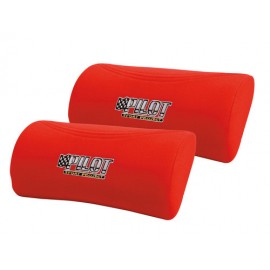 Racing Comfort, coppia poggiacollo poggiatesta - Rosso