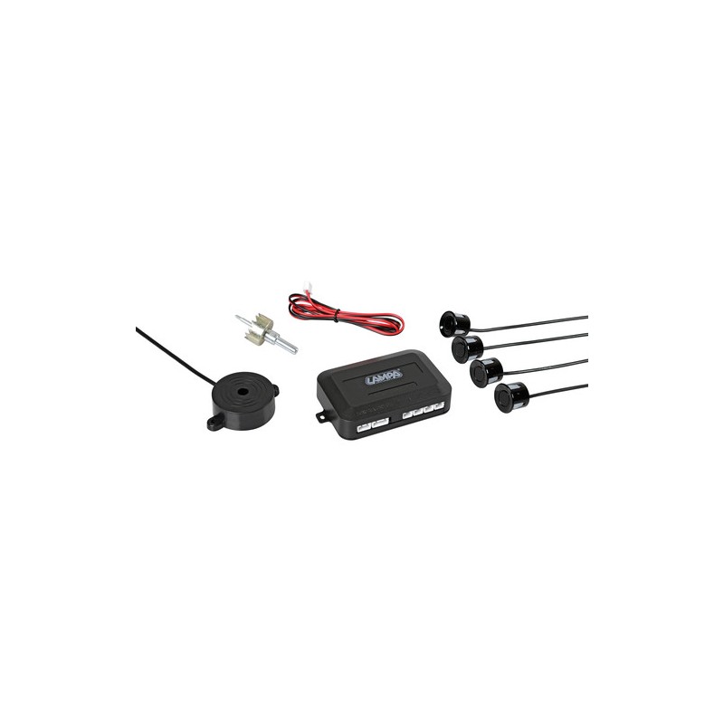 Buzzer R4, kit 4 sensori parcheggio posteriori, 12V Buzzer R4, kit 4 sensori parcheggio posteriori, 12V