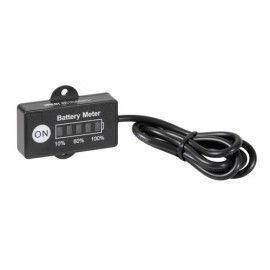 Indicatore di carica a Led per batteria, 12/24V