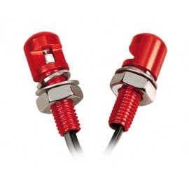 Set 2 viti con Led a luce blu - Rosso