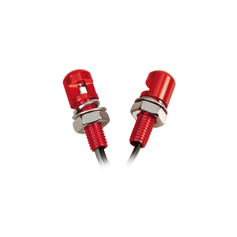 Set 2 viti con Led a luce blu - Rosso Set 2 viti con Led a luce blu - Rosso