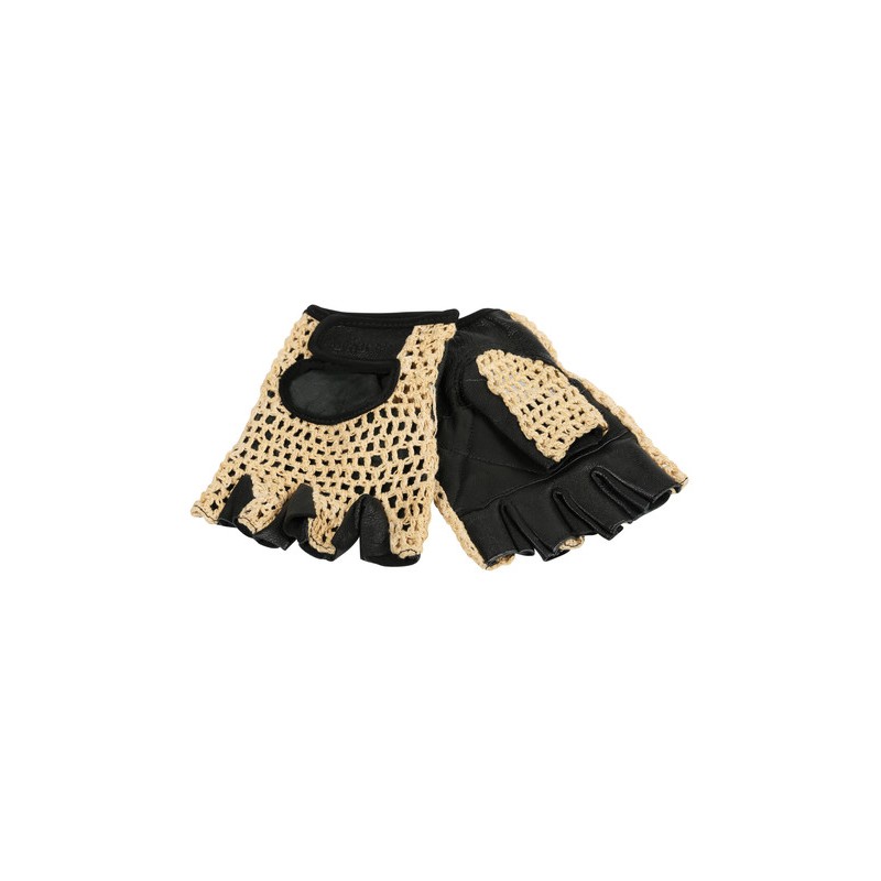 Sport, guanti in pelle e cotone - L - Nero