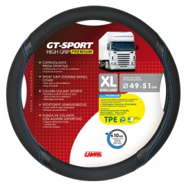 GT-Sport, coprivolante in TPE - XL - Ø 49/51 cm - Nero/Blu
