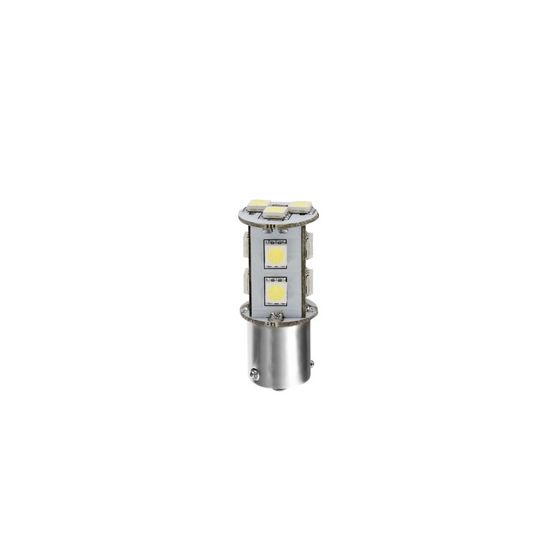 24/28V Hyper-Led 33 - 11 SMD x 3 chips - (P21W) - BA15s - 1 pz - D/Blister - Bianco - Doppia polarità 24/28V Hyper-Led 33 - 11 SMD x 3 chips - (P21W) - BA15s - 1 pz - D/Blister - Bianco - Doppia polarità