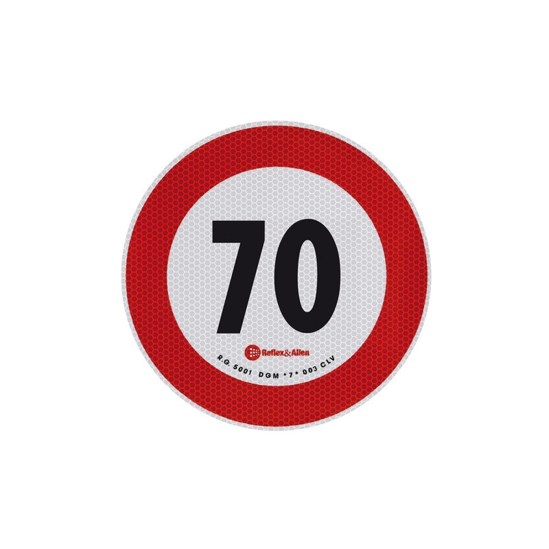 Contrassegno limite velocità - 70 Km/h