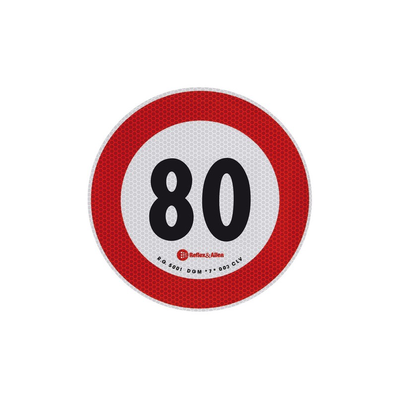 Contrassegno limite velocità - 80 Km/h