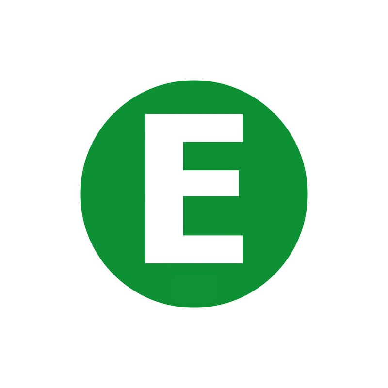 Contrassegno adesivo - E - Veicolo ecologico