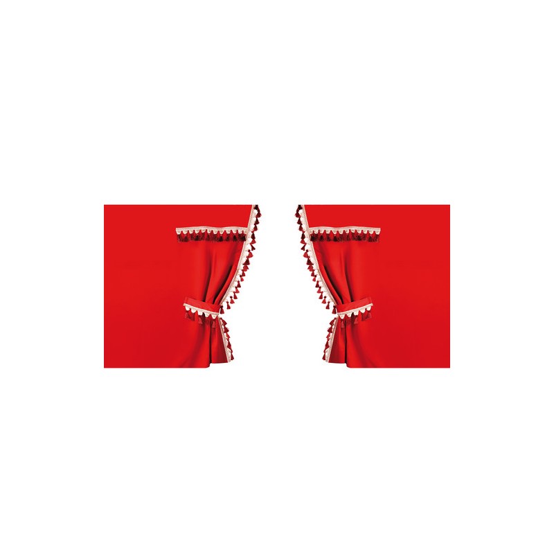 Oscura, tende perimetrali per camion, cabina standard - Rosso