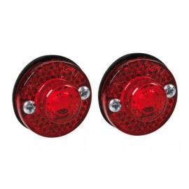 Coppia luci ingombro a 1 Led, 24V - Rosso