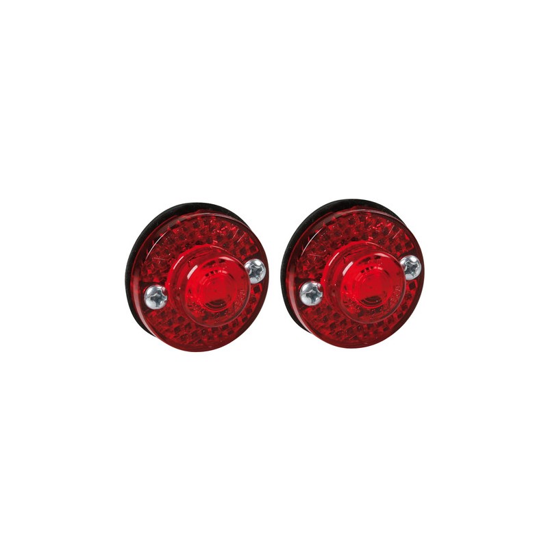 Coppia luci ingombro a 1 Led, 24V - Rosso Coppia luci ingombro a 1 Led, 24V - Rosso