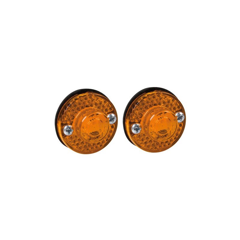 Coppia luci ingombro a 1 Led, 24V - Arancio Coppia luci ingombro a 1 Led, 24V - Arancio
