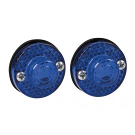 Coppia luci ingombro a 1 Led, 24V - Blu