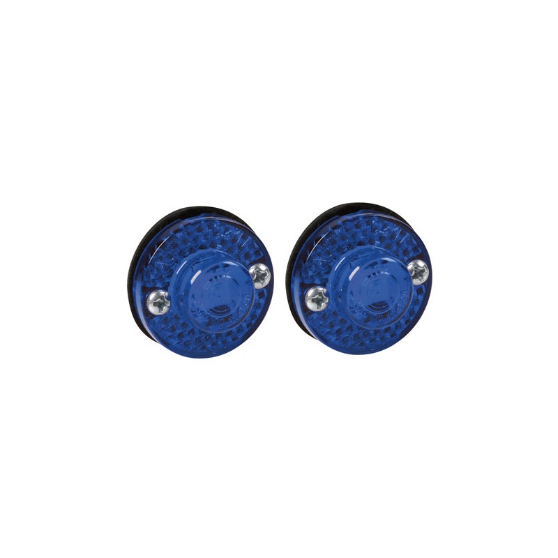 Coppia luci ingombro a 1 Led, 24V - Blu Coppia luci ingombro a 1 Led, 24V - Blu
