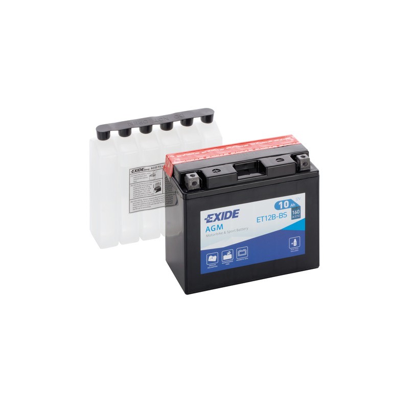 Batteria 12V - Exide Bike AGM - 10 Ah - 160 A Batteria 12V - Exide Bike AGM - 10 Ah - 160 A