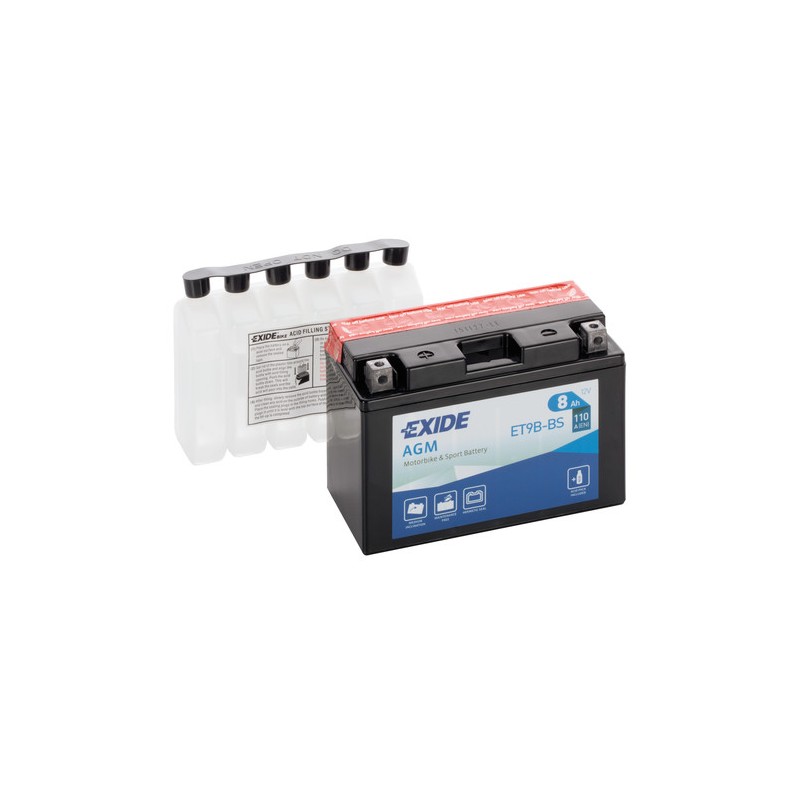 Batteria 12V - Exide Bike AGM - 8 Ah - 110 A Batteria 12V - Exide Bike AGM - 8 Ah - 110 A