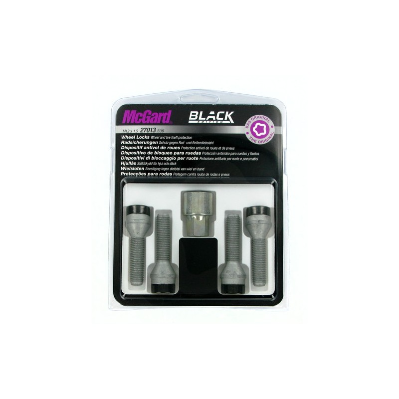 Bulloni conici, kit 4 pz - Black Edition - A170