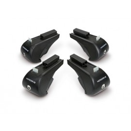 Rail-Kit Steel, kit 4 piedi per barre in acciaio