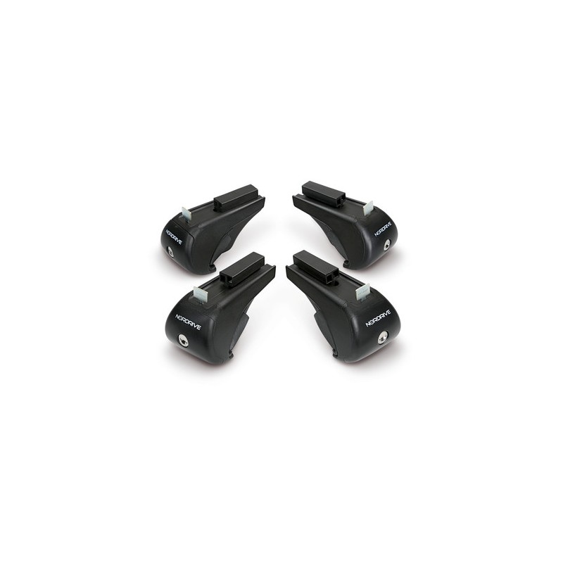 Rail-Kit Steel, kit 4 piedi per barre in acciaio