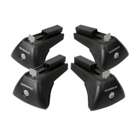 In-Rail Kit Steel, 4 piedi per barre Quadra