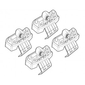Kit Attacco Barre Portatutto Audi A4 11/2007-10/2015 - LAMPA
