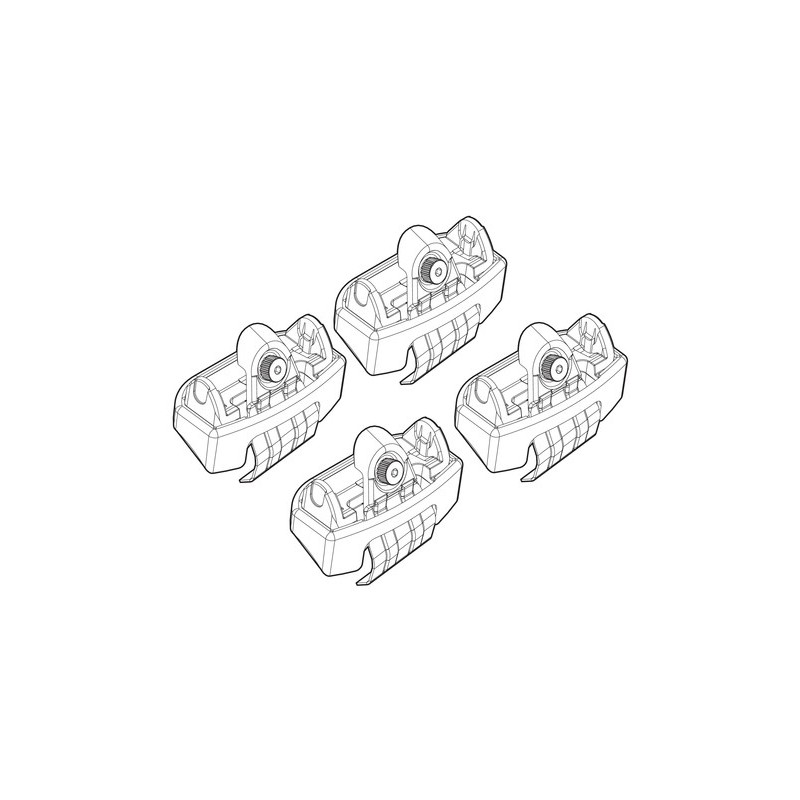 Kit Attacco Barre Portatutto Ford Fiesta 3-5p. 09/2008-10/2021 - LAMPA