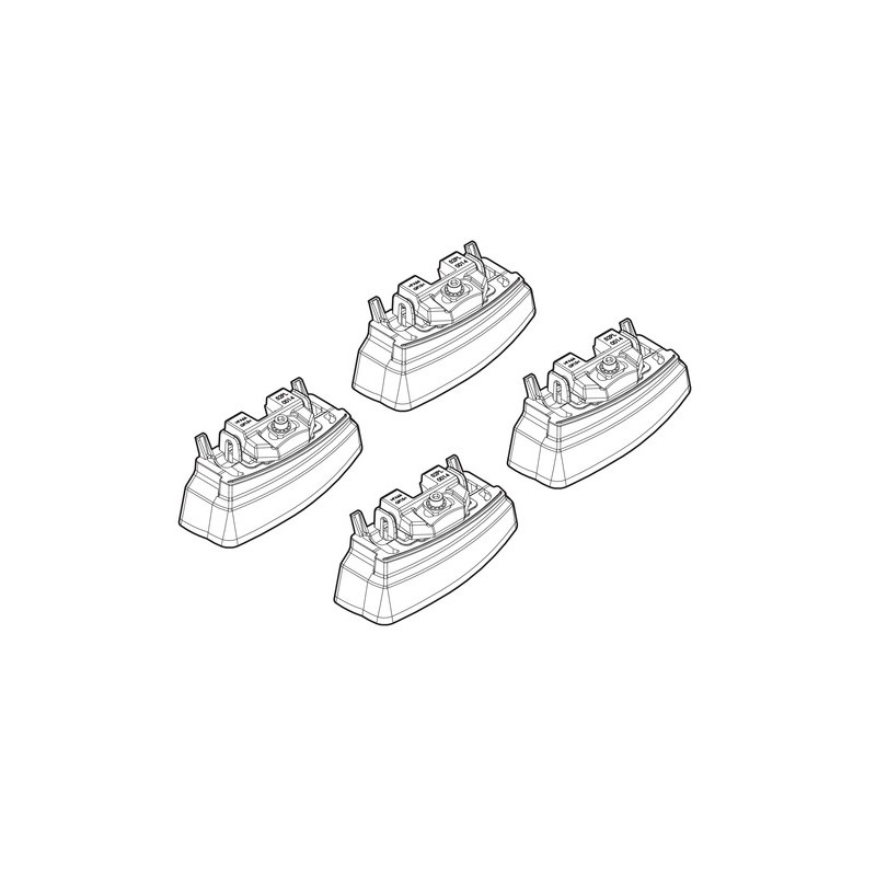 Kit Attacco Barre Portautto Mercedes Classe C 4p. 03/14-05/21 - LAMPA Kit Attacco Barre Portautto Mercedes Classe C 4p. 03/14-05/21 - LAMPA